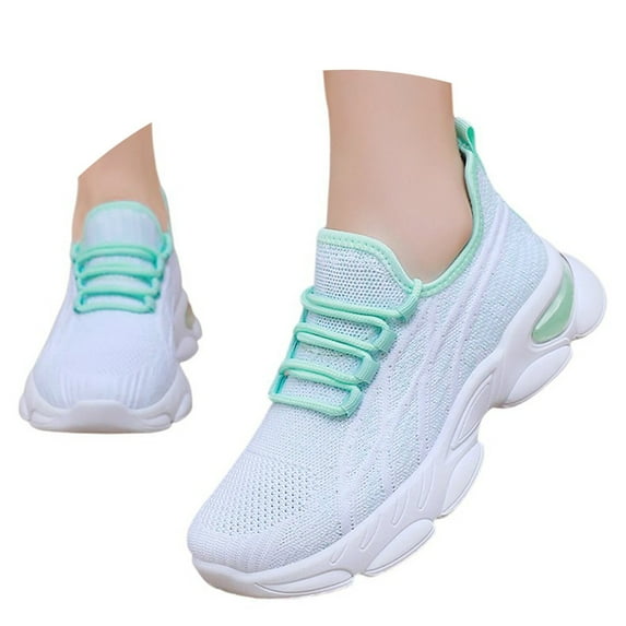 Wovix Women Lightweight Sneakers Tennis Running Shoes Breathable Walking Shoes for Outdoor Activities Trendy Soft Cushioning Shoes Basic Athletic Shoes
