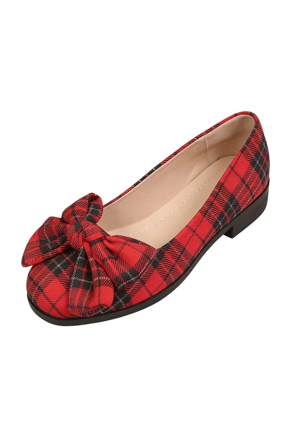 Women Loafers Comfortable Slip On Flats with Memory Foam Insole for Daily Work Casual Shoes Red 36