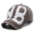 thumbnail image 1 of Wovix Women Men Vintage Washed Baseball Cap Trendy Style Streetwear Soft-Top -Hop Adjustable Hat Coffee One Size, 1 of 3