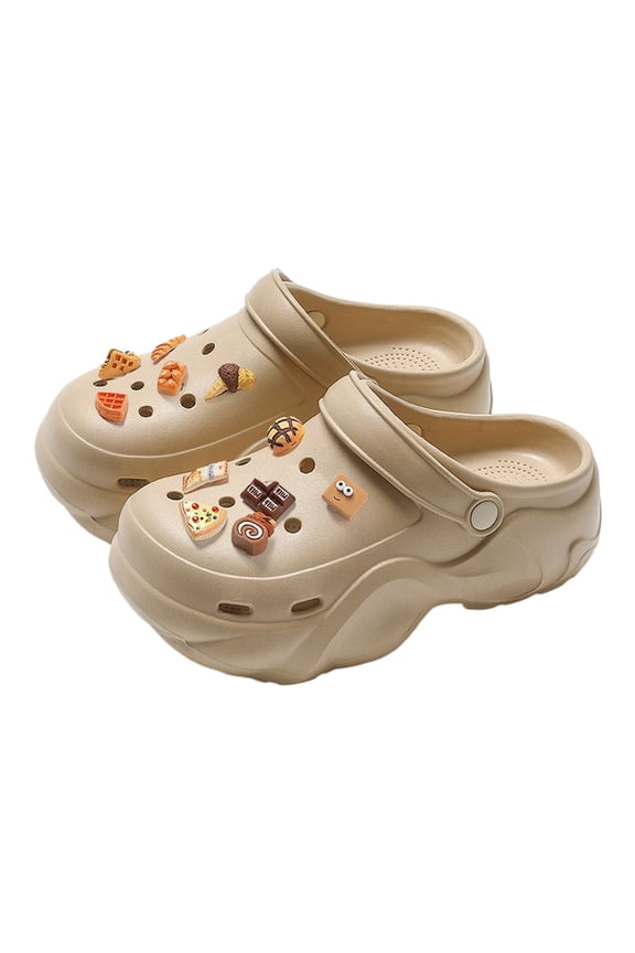 Women'S Slipper Breathable Platform Clogs Cushioned Thick Sole Unisex Comfortable Casual Shoes Cute Closed Toe Footwear Daily Wear