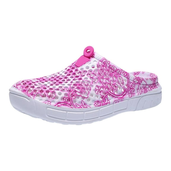 Wovix Women'S Slipper Casual Garden Clogs Shoes Breathable Quick Drying Sandals Slippers Beach Lightweight Footwear Daily Wear