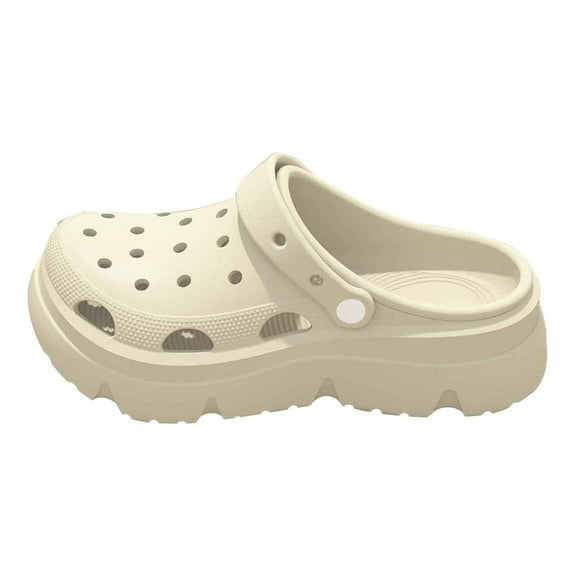 Wovix Women'S Slipper Casual Garden Shoes Platform Solid Simple Breathable Home Beach Shoes Indoor Outdoor Shoes