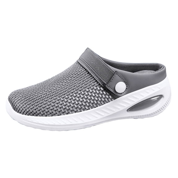 Wovix Women'S Slipper Diabetic Breathable Air-Cushion Slip-On Walking Shoes Orthopedic Arch Support Soft Shoes Indoor Outdoor Shoes