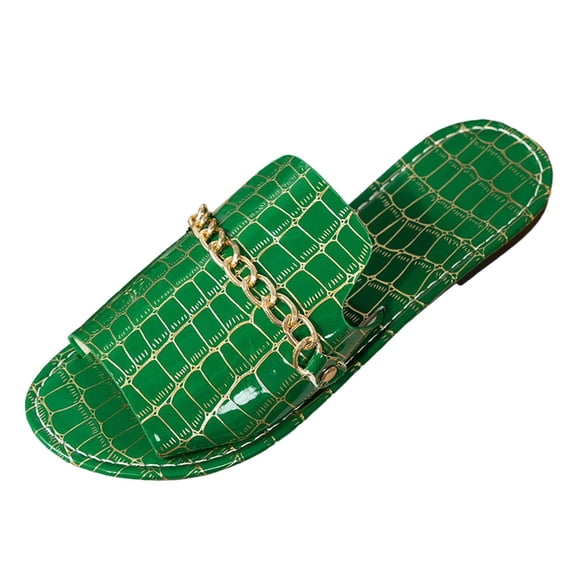 Wovix Women'S Slipper Dressy Comfortable Slide Sandals Fashion Square Open Toe Slip On Indoor Outdoor Shoes