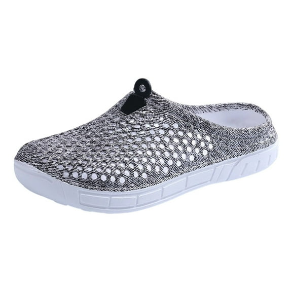 Wovix Women'S Slipper Garden Clog Shoes Mesh Breathable Slippers Beach Sandals Shower Water Shoes Walking Anti-Slip Footwear Indoor Outdoor Shoes