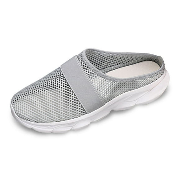 Wovix Women'S Slipper Mesh Solid Shoes Breathable Walking Shoes Closed Toe Work Footwear Indoor Outdoor Shoes