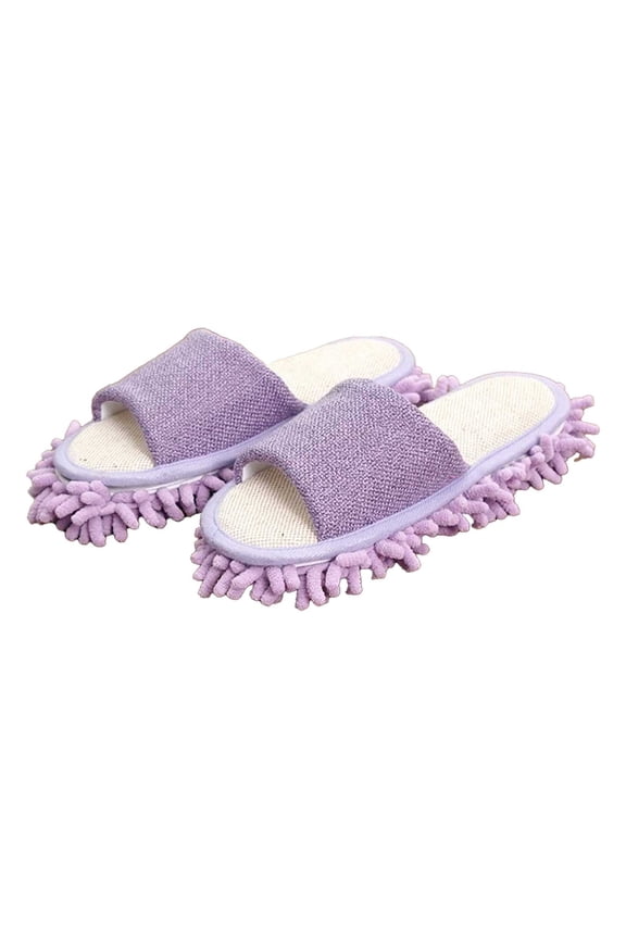 Women'S Slipper Microfiber Floor Cleaning Mop Slippers With Terry Towel Fabric Comfy Footwear Indoor Outdoor Shoes