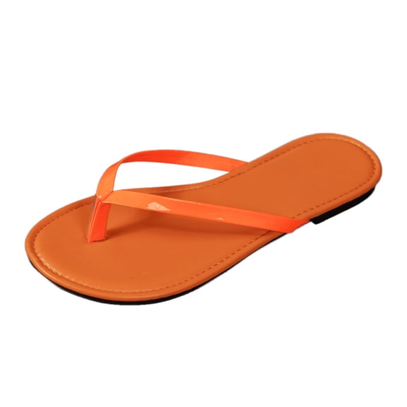 Wovix Women'S Slipper Open Toe Lightweight Comfy Slides Flip Flops Shoes Casual Classic Sandals Indoor Outdoor Shoes Orange 37