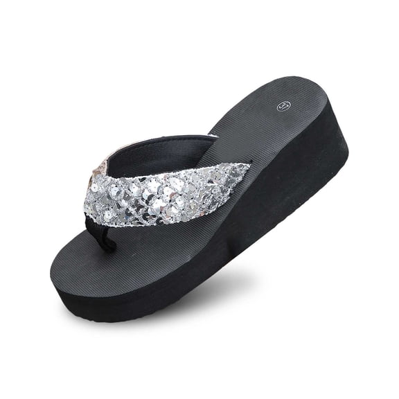 Wovix Women'S Slipper Open Toe Platform Walking Sandals Casual Shoes Trendy Streetwear Daily Wear Black 36