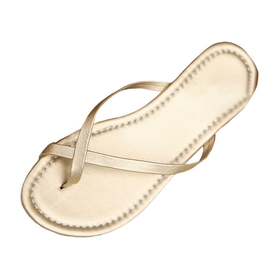 Wovix Women'S Slipper Open Toe Thong Shoes Walking Sandals Casual Flat Beach Shoes Indoor Outdoor Shoes Black 37
