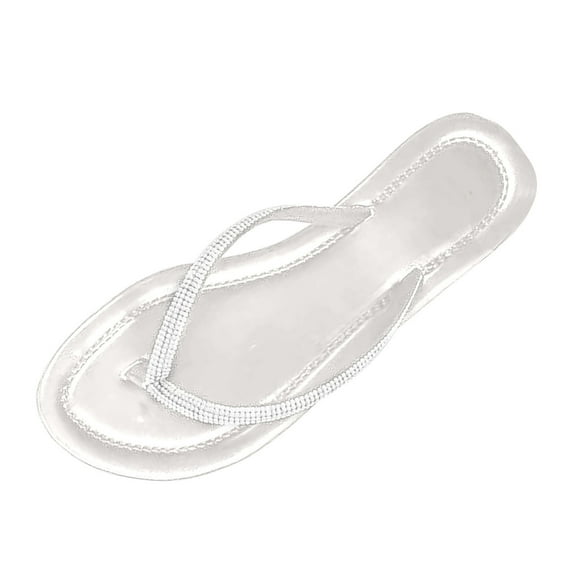 Wovix Women'S Slipper Rhinestone Glitter Sparkly Dress Flip Flop Sandals Trendy Streetwear Work Shoes Daily Wear