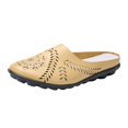 thumbnail image 1 of Wovix Women'S Slipper -On Loafers Breathable Shoes Closed Toe Backless Slides Sandals Classic Footwear Work Daily Wear Beige 37, 1 of 9