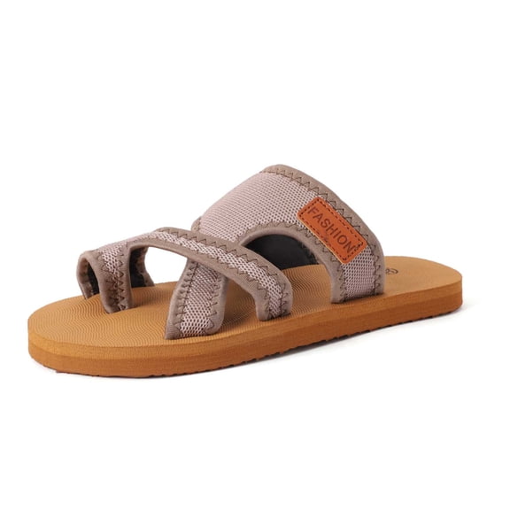 Wovix Women'S Slipper On Sandals Casual Open Toe Solid Wedges Soft Sole Lightweight Shoes Daily Wear