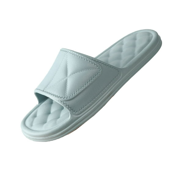 Wovix Women'S Slipper Soft Sole Sandals Plaid Shower Shoes Lightweight Open Toe House Footwear Indoor Outdoor Shoes Black 40