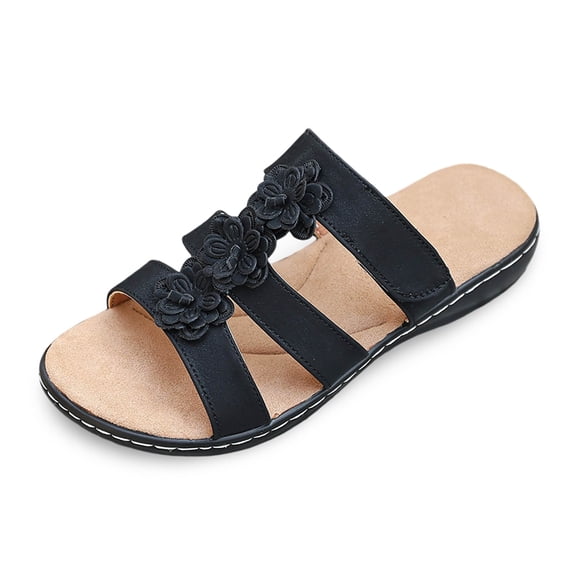 Wovix Women'S Slipper Trendy Simple Retro Sandals Arch Support Trendy Streetwear Dress Shoes Indoor Outdoor Shoes