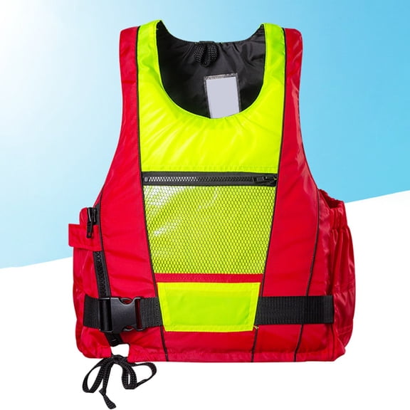 Wovix Women Swim Jacket Adults Super Thin Lightweight Comfortable Crotch Strap Easy-to-spot Colors Swimming Training Swimwear Vest