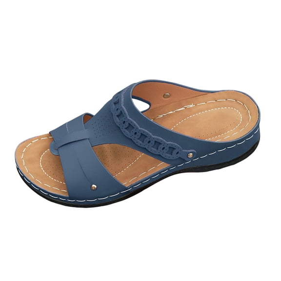 Wovix Women Trendy Sandals Lightweight Beach Shoes Open Toe Flat Simple Shower Footwear Casual Daily Wear Beige 36