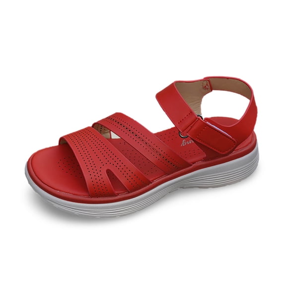 Wovix Women Trendy Sandals Simple Open Toes Leather Flat Shoes Party Work Footwear Indoor Outdoor Shoes Beige 37
