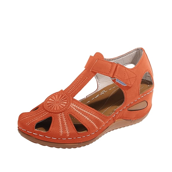 Wovix Women Trendy Sandals Trendy Platform Ankle Strap Shoes Open Toe Arch Support Commuting Sandals Casual Daily Wear Black 35