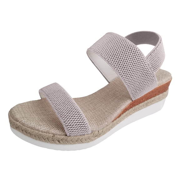 Wovix Women Trendy Sandals Trendy Streetwear Shoes Platform Ankle Strap Open Toe Commuting Sandals Indoor Outdoor Shoes Black 36