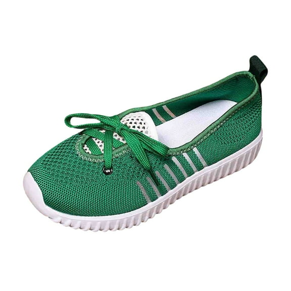 Wovix Women’s Breathable Walking Shoes-Slip On Mesh Knitted Flats Soft Gym Sneakers Flexible Lightweight Casual Easy Shoes Lightweight Basic Soft Daily Shoes Spring Summer