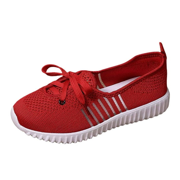 Wovix Women’s Breathable Walking Shoes-Slip On Mesh Knitted Flats Soft Gym Sneakers Flexible Lightweight Casual Easy Shoes Lightweight Basic Soft Daily Shoes Spring Summer