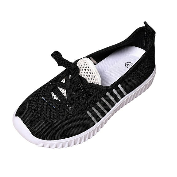 Wovix Women’s Breathable Walking Shoes-Slip On Mesh Knitted Flats Soft Gym Sneakers Flexible Lightweight Casual Easy Shoes Lightweight Basic Soft Daily Shoes Spring Summer