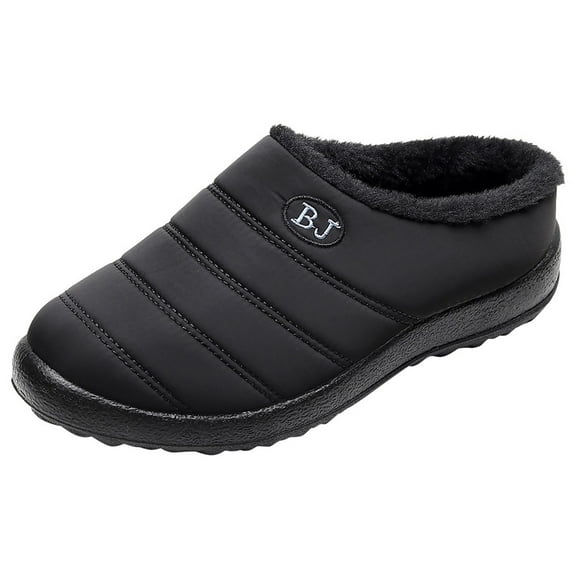 Wovix Women's Cozy Slippers Indoor Outdoor Comfortable Soft Fleece Lined Shoes Solid Color Basic Closed Back Thermal Home Travel Shoes