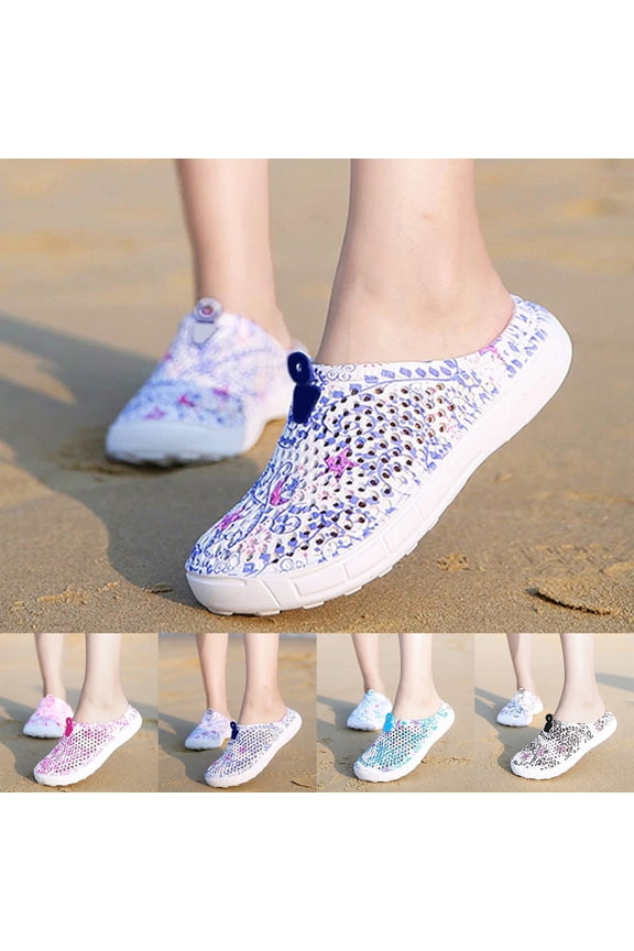 Women's Garden Clogs Shoes Breathable Quick Drying Sandals Slippers Shower Beach Footwear