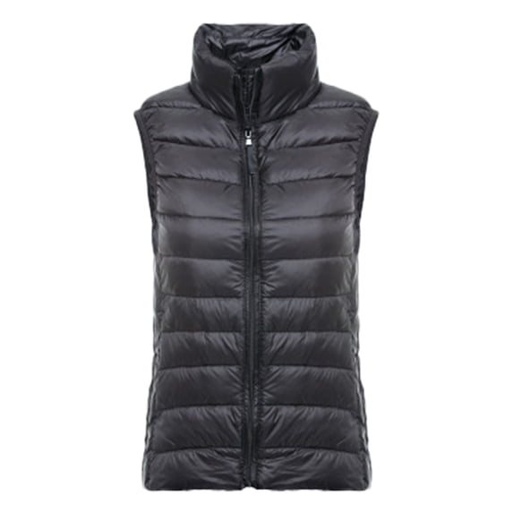 Wovix Women's Lightweight Wind-Resistant Packable Puffer Vest Zip Up Stand Collar Lightweight Sleeveless Coat with Pockets Daily For Cold Weather