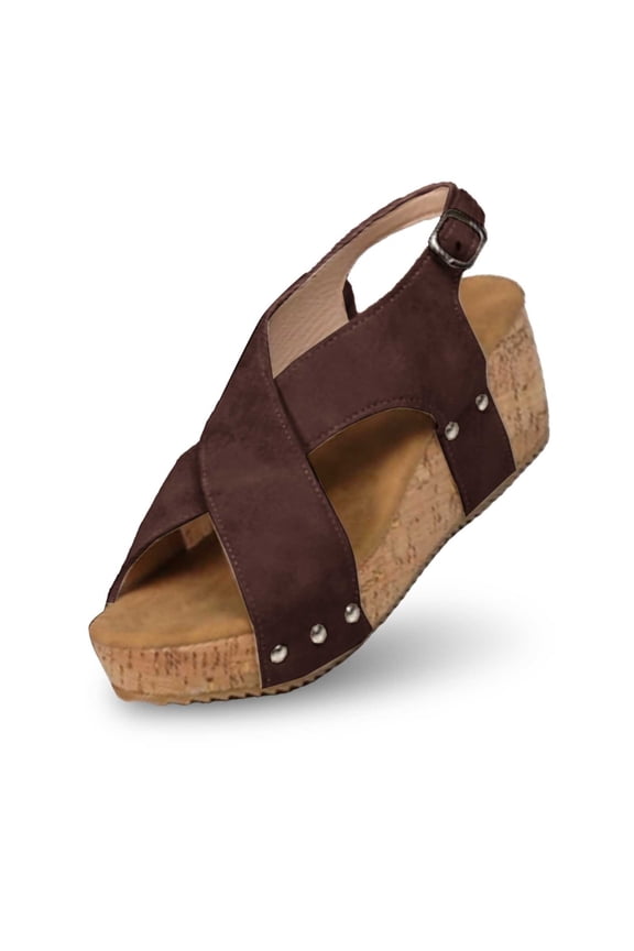 Women's Platform Wedge Sandals on Platform Slides Sandals Comfortable Open Toe Casual and Dressy Beach Shoes