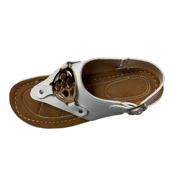 Wovix Women's Sandals Open Toe Thong Flat Shoes Ankle Strap Simple Footwear Indoor Outdoor Shoes Black 36