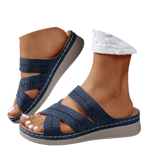 Wovix Women's Sandals Orthotic Slides Comfortable Orthopedic Sandals Walking Shoes With Arch Support Casual Daily Wear