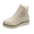 thumbnail image 1 of Wovix Women's Snow Boots Winter Ankle Snow Boots Classic Resistant Ankle Boots Comfortable Trendy Daily Shoes Outdoor Activities Beige 41, 1 of 6