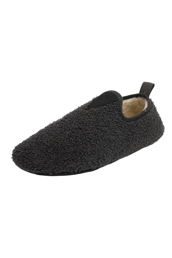 Women's Teddy Closed Back Indoor Slipper Closed Toe Simple Solid Warm House Shoes