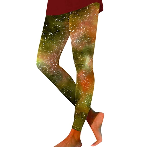 Wovix Women's Valentine's Day Leggings Buttery Soft Rainbow Stripes Printed Stretchy Pants Work Daily High Waist Band Style Lift Tights Pants