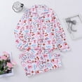thumbnail image 1 of Wovix Womens Pajama Sets 2 Piece Long Sleeve Shirt Pants Soft Comfy Sleepwear Cozy Nightwear With Lapel Collar Trendy Loungewear, 1 of 9
