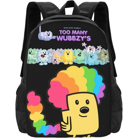 Wow! Anime Wow! Wubbzy! Anime Backpacks Canvas Backpack Cartoon Daypack Unisex Lightweight Bags for Office Travel
