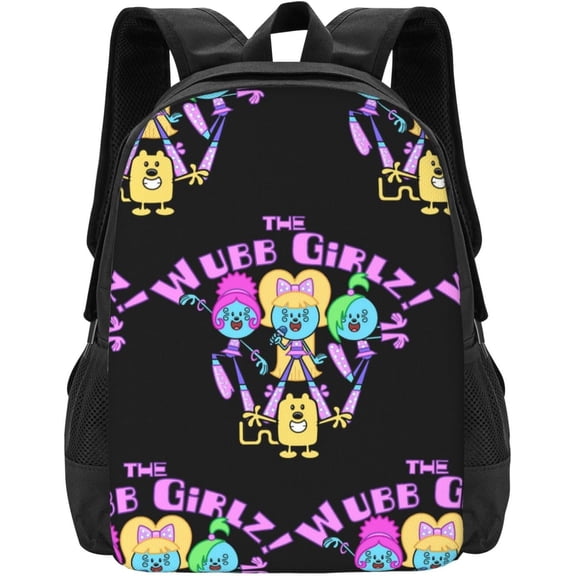 Wow! Anime Wow! Wubbzy! Anime Backpacks Canvas Backpack Cartoon Daypack Unisex Lightweight Bags for Office Travel