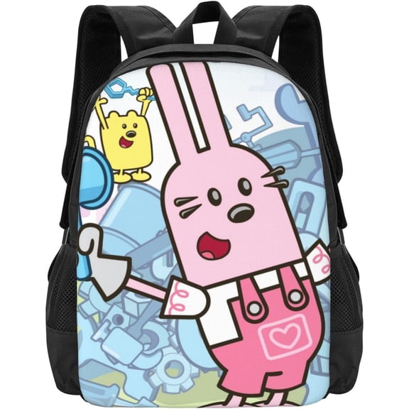 Wow! Anime Wow! Wubbzy! Anime Backpacks Canvas Backpack Cartoon Daypack Unisex Lightweight Bags for Office Travel