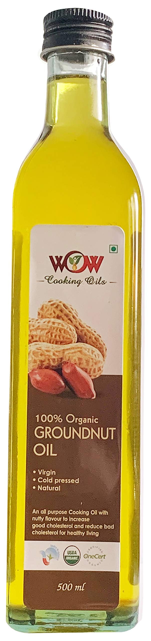 Wow Cooking Oil Organic Ghani Cold Pressed Virgin Groundnut/Peanut