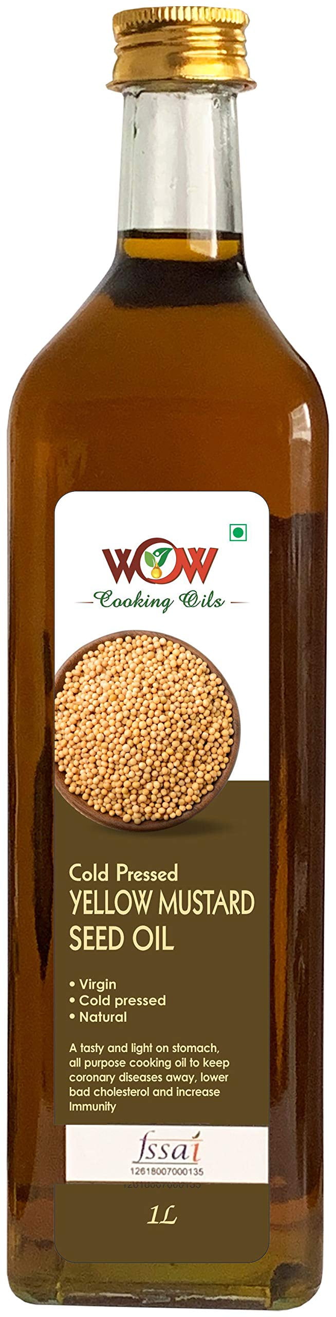Wow Cooking Oils Virgin Cold Pressed Yellow Mustard Seed Cooking Oil