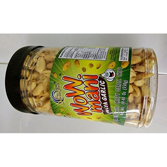 Wow Mani Brand with Garlic Peanuts 19.40 Oz a Pack