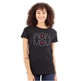 thumbnail image 1 of Wow Mom Cute Mothers Day Hearts Womens Fitted Plus Size Graphic Tee Brisco Brands 3X, 1 of 5