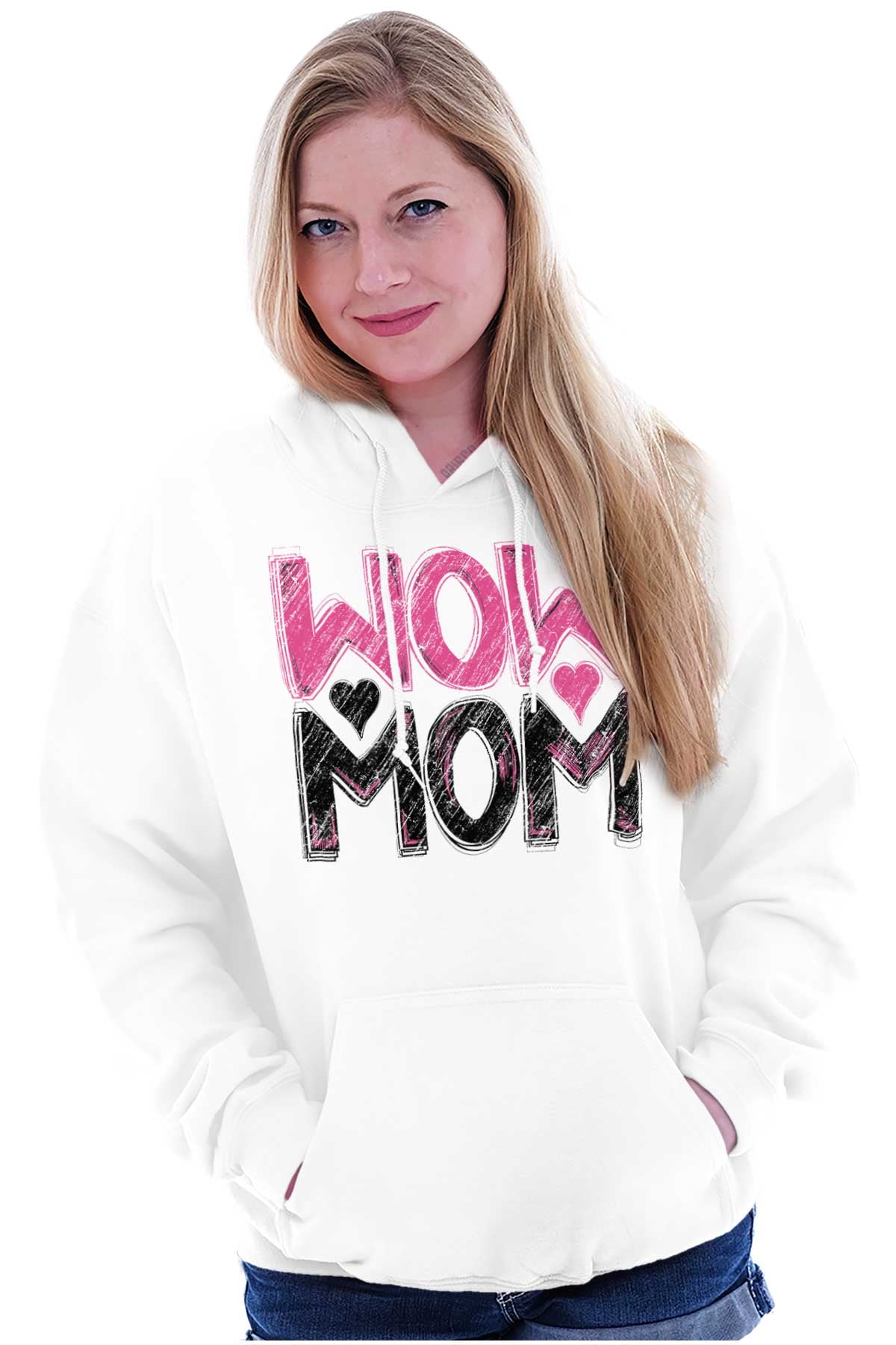 Wow Mom Freaking Awesome Mothers Day Hoodie Sweatshirt Women Brisco Brands L Walmart