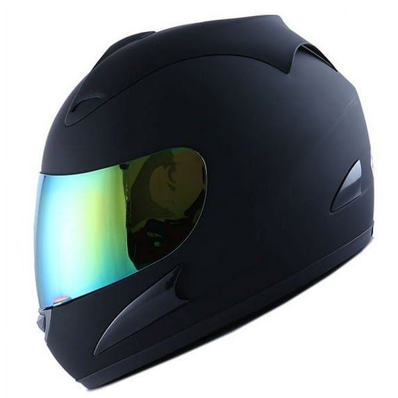 Wow! Motorcycle Full Face Helmet HJM A110 Adult Matt Black