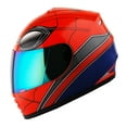 thumbnail image 1 of Wow! Motorcycle Full Face Helmet Street Bike BMX MX Youth Kids HKY-B15 Spider Red, 1 of 4