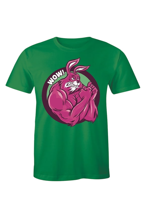 Wow Rabbit Fitness Bunny Loves To Workout For Men Bodybuilder Gym T-Shirt