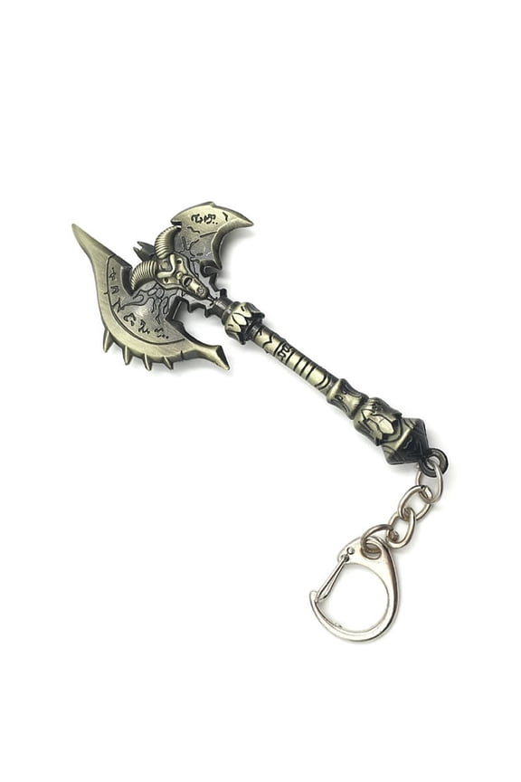 Wow Shadowmourne Hatchet Keychain Sheep Head Axe Keyring Cosplay Accessories