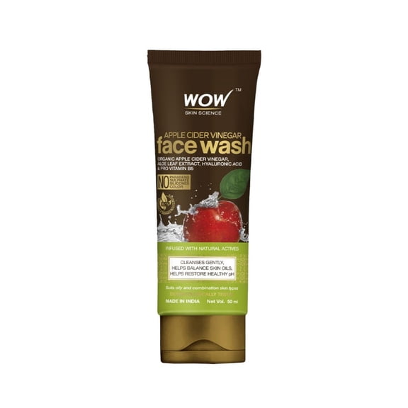 Wow Skin Science Apple Cider Vinegar Foaming Face Wash | Deep Cleansing | For Oily Skin | Fresh, Clear Skin | For Acne & Pimples | Paraben & Sulphates Free| Face Wash For Women & M